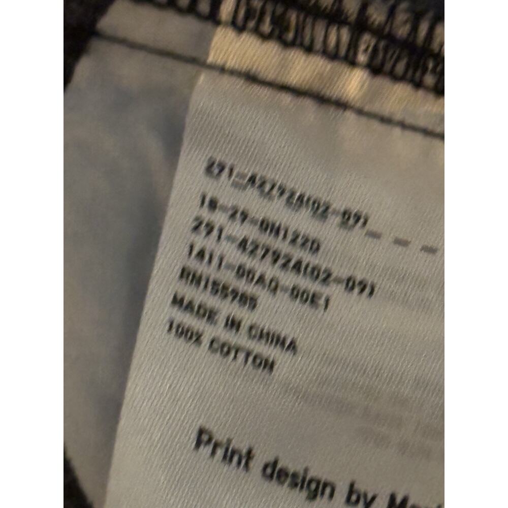Marimekko x Uniqlo Fruit Print A Line blue Dress -Sleeveless -Pockets sz MED - Picture 6 of 8